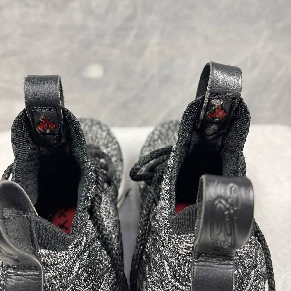 Nike LeBron 15 Ashes Gray White Black 922811-002 Size 5Y / Women‎ Size 6.5